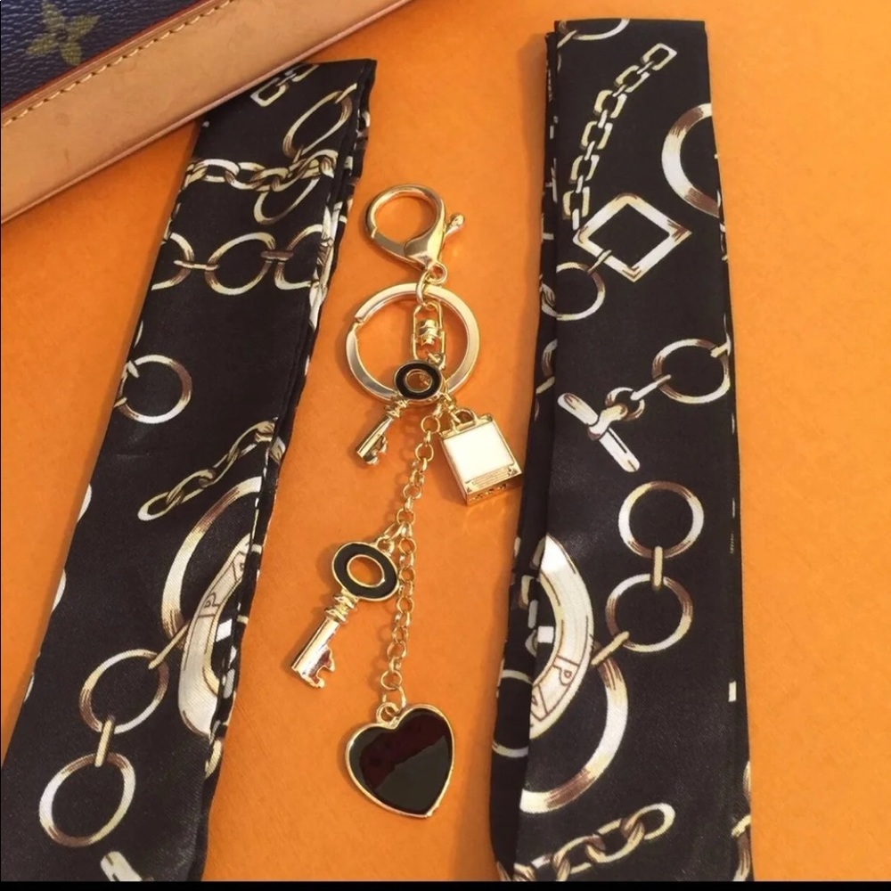 ❤️❤️Skinny twilly+multi color purse charm❤️ - Picture 2 of 4